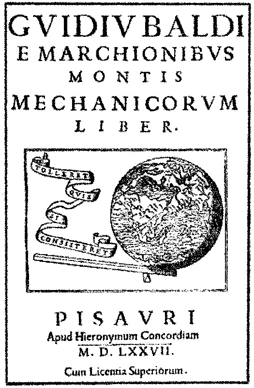Il maggior trattato di meccanica dopo i greci - 1577